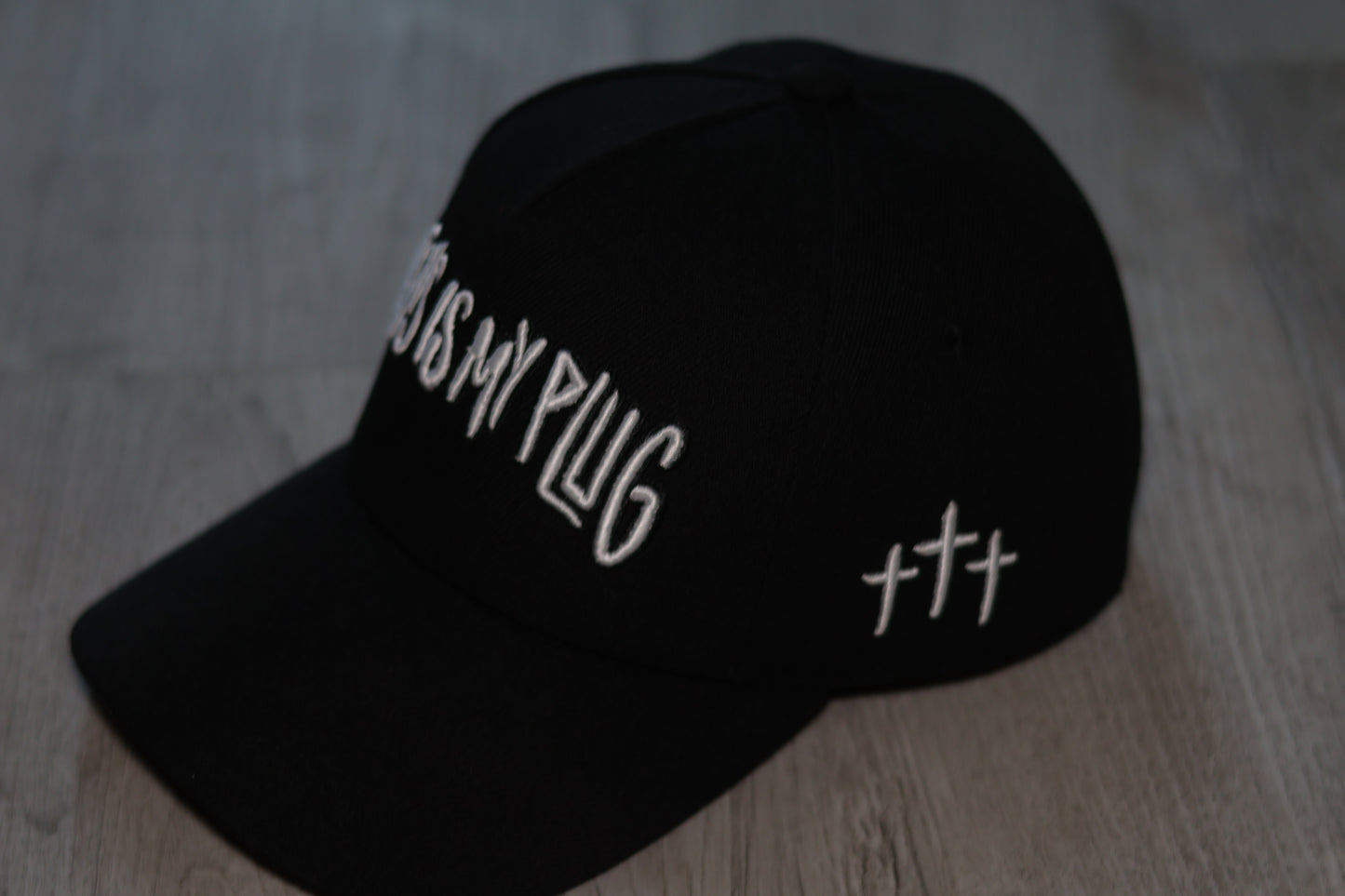 Jesus Is My Plug Snapback - Black/White