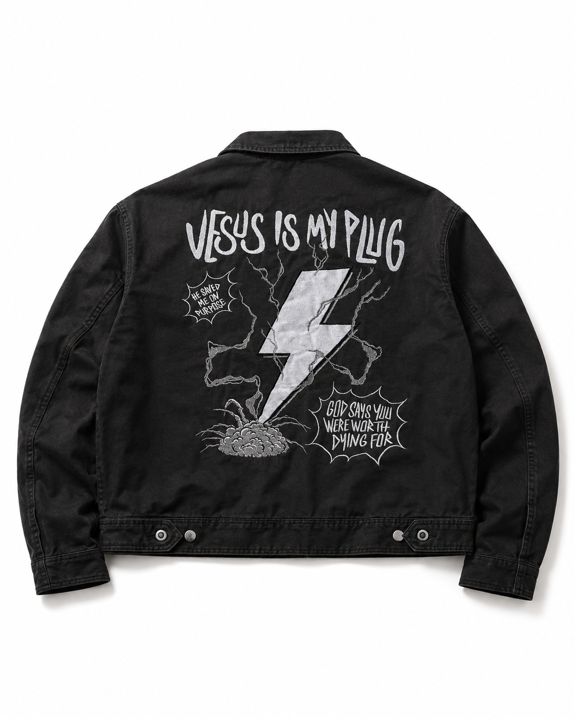 The Workman Jacket in Black | Christian Streetwear Jacket
