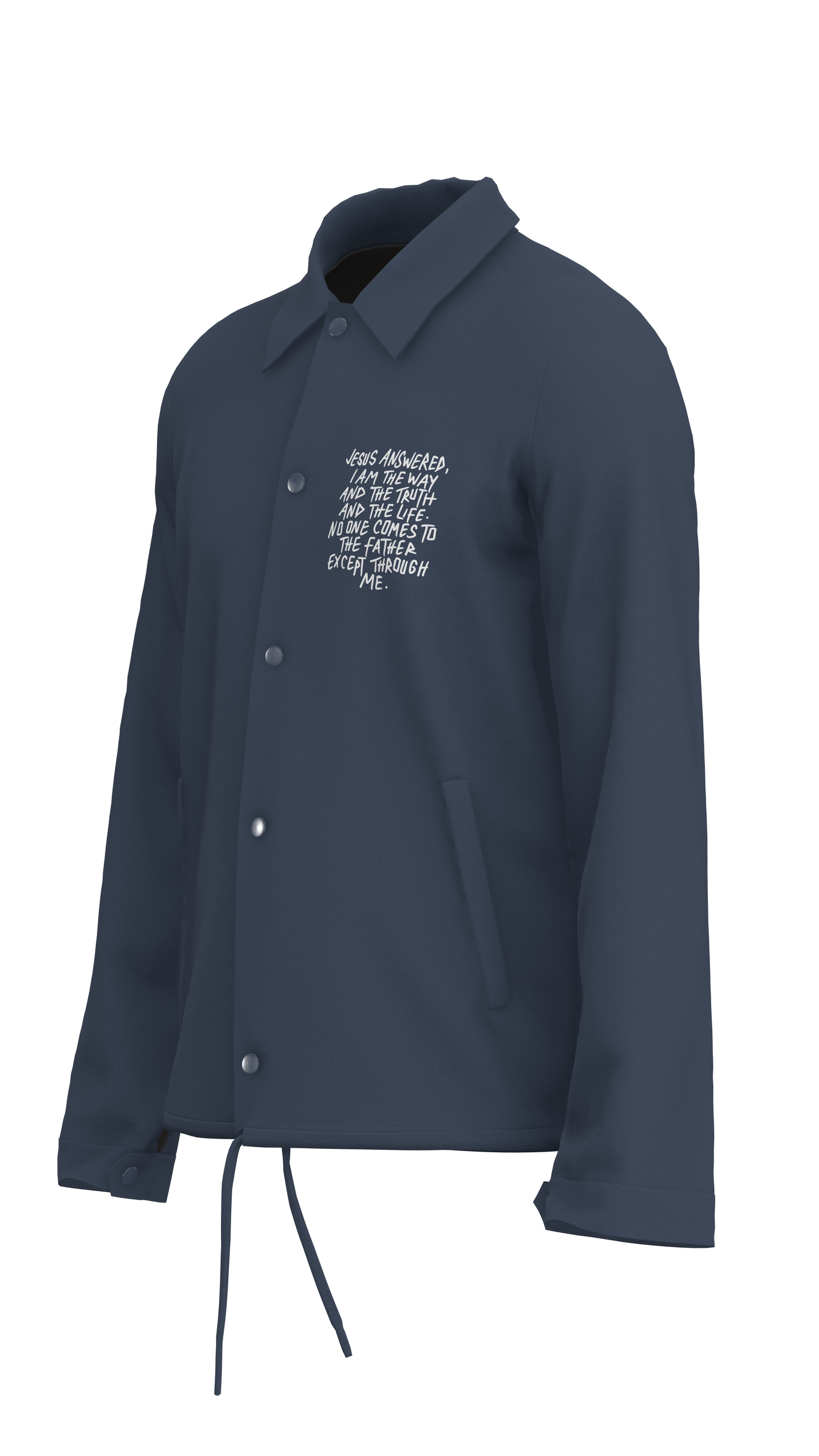 Walk His Way - Coaches Jacket (Navy)