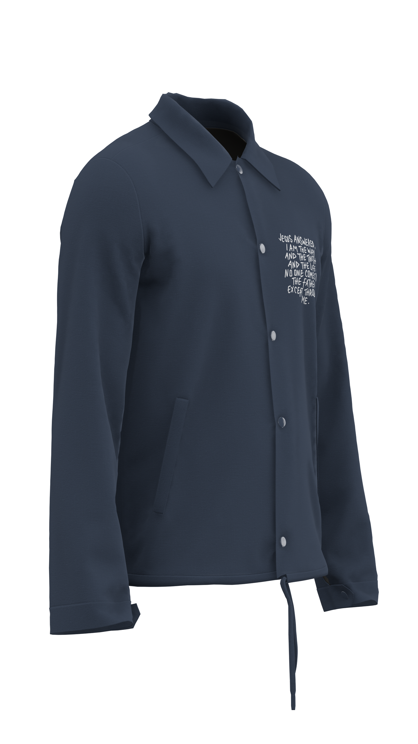 Walk His Way - Coaches Jacket (Navy)