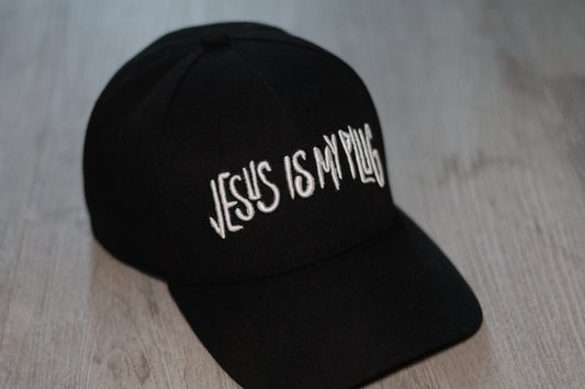 Jesus Is My Plug Snapback - Black/White