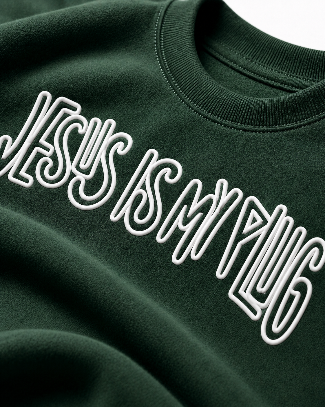 Green Jesus Is My Plug Crewneck | Unisex Christian Streetwear